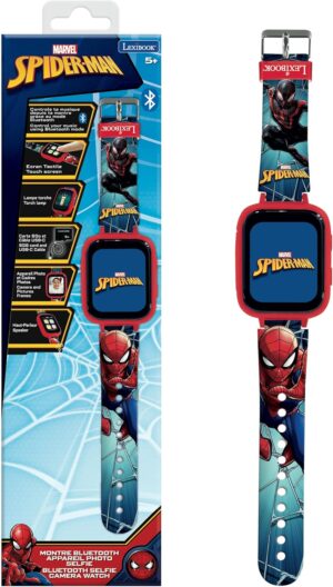 Lexibook Spider-Man montre Bluetooth écran couleurs avec caméra et 8 Go
