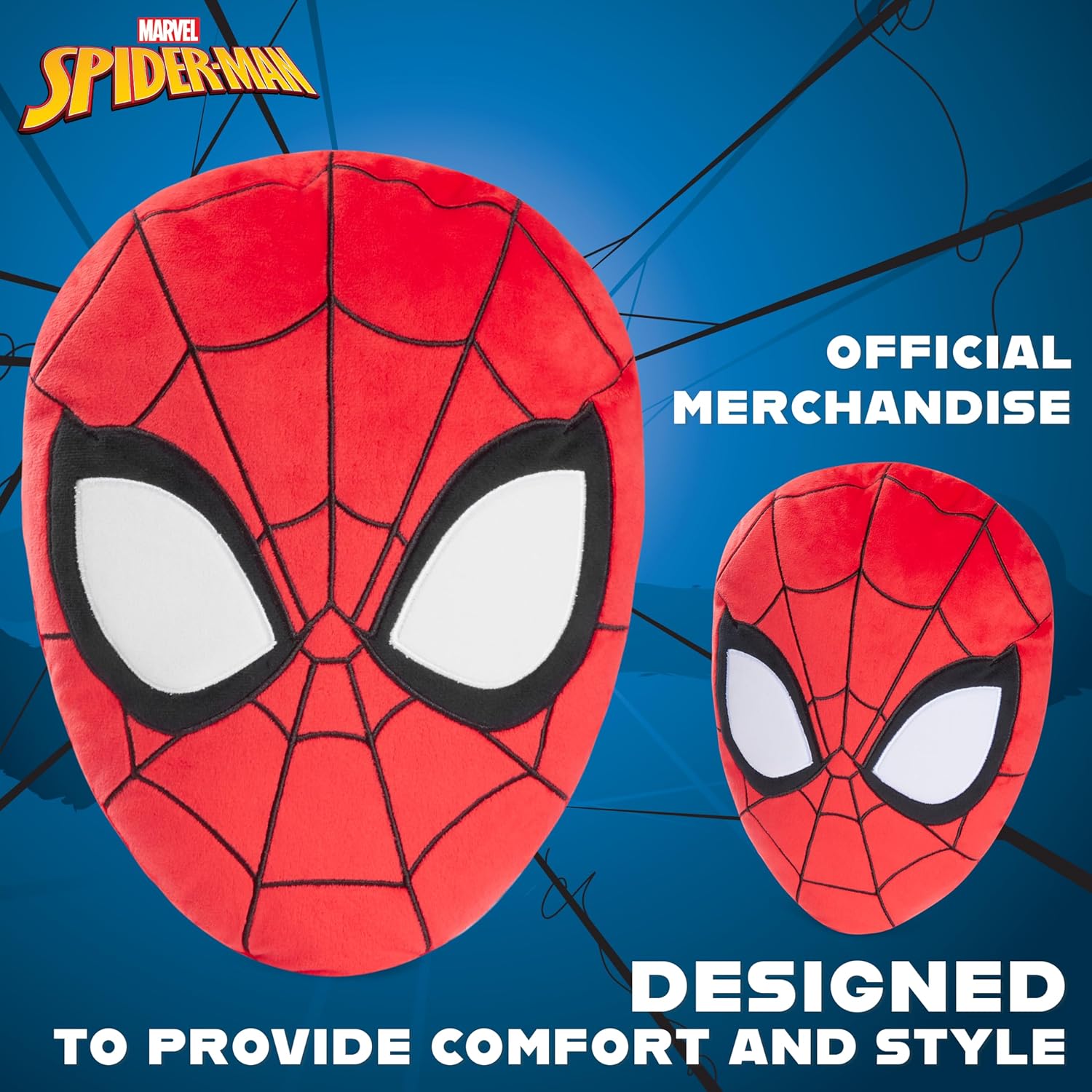 Coussin 3D Spider-Man rouge pour lit ou canapé – Image 3