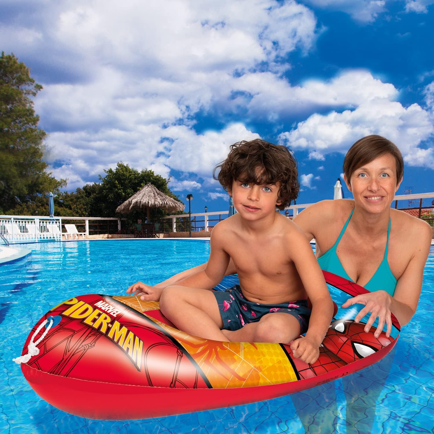 Bateau gonflable Spider-Man Disney Cars pour enfants – Image 4