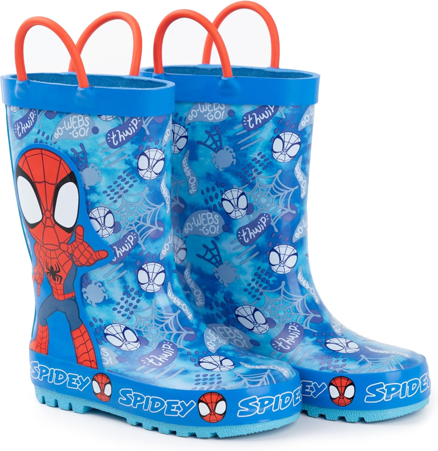 Bottes en caoutchouc Spider-Man Marvel bleu et rouge enfant – Image 4