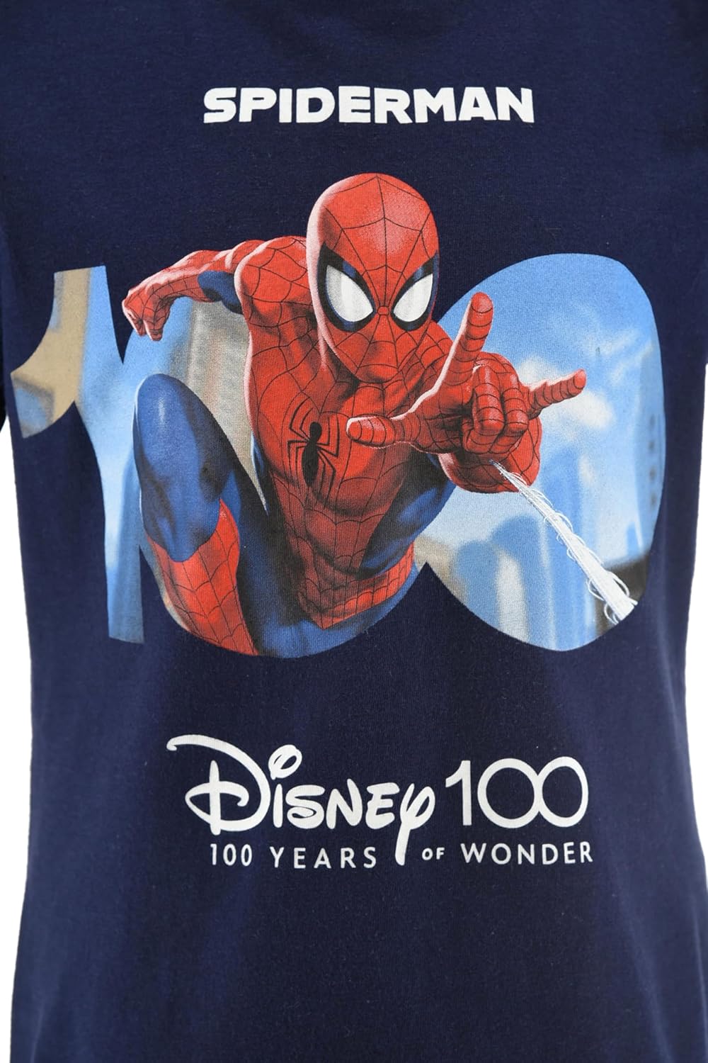 Pyjama enfant Spiderman Disney 100 Marvel, ensemble 2 pièces rouge 6 ans – Image 3
