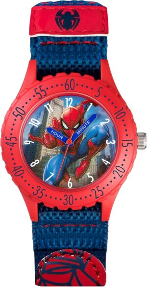 Montre enfant Spider-Man analogique à quartz avec bracelet textile SPD3495