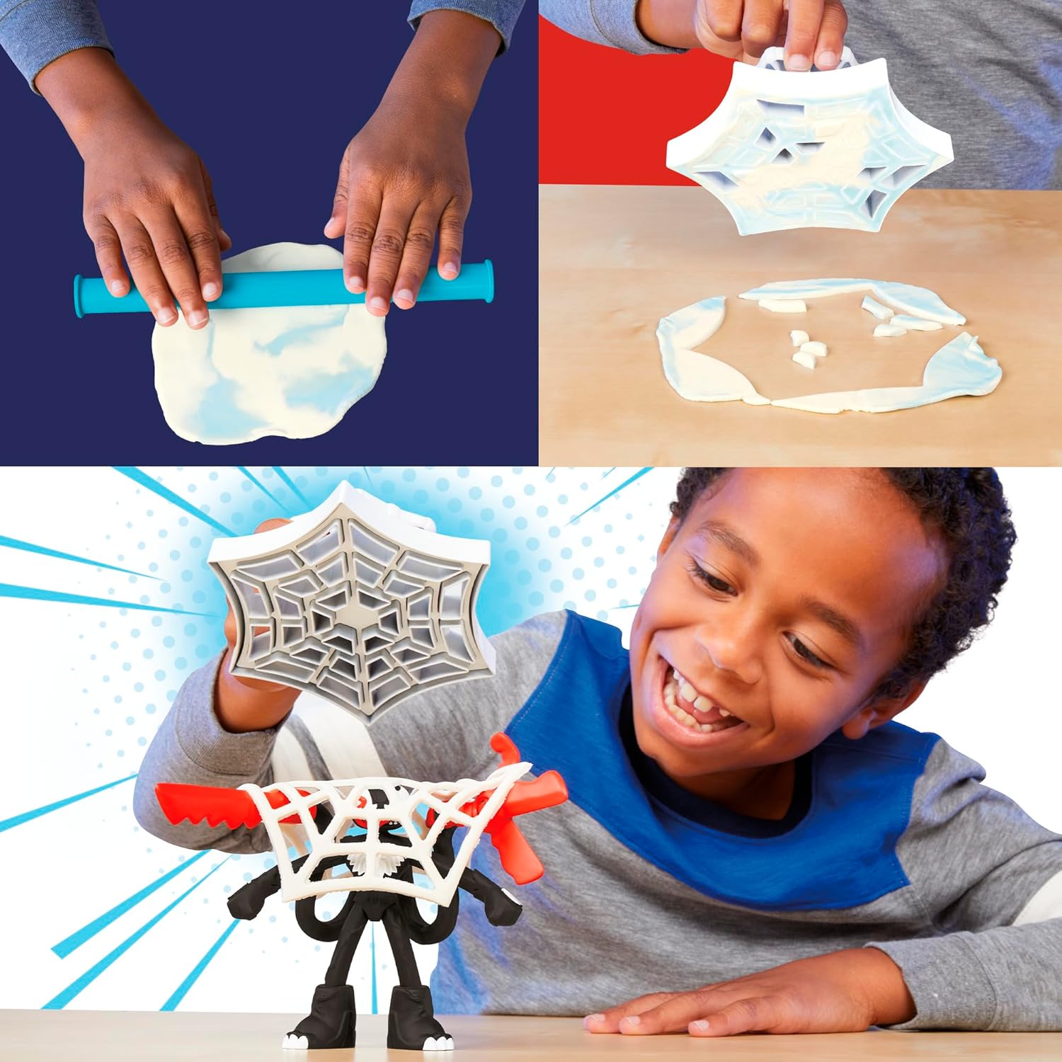 Coffret Play-Doh Marvel Spider-Man avec Venom et 2 figurines de 10 cm – Image 5