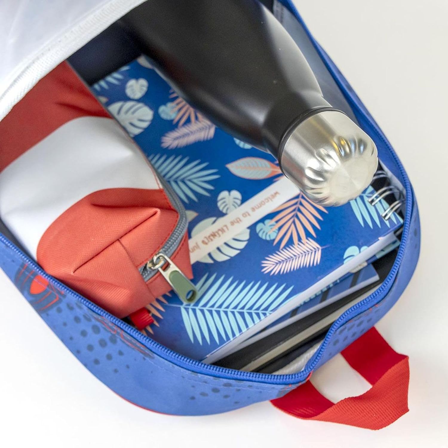 Sac à dos enfant Spider-Man bleu en polyester et EVA – Image 3