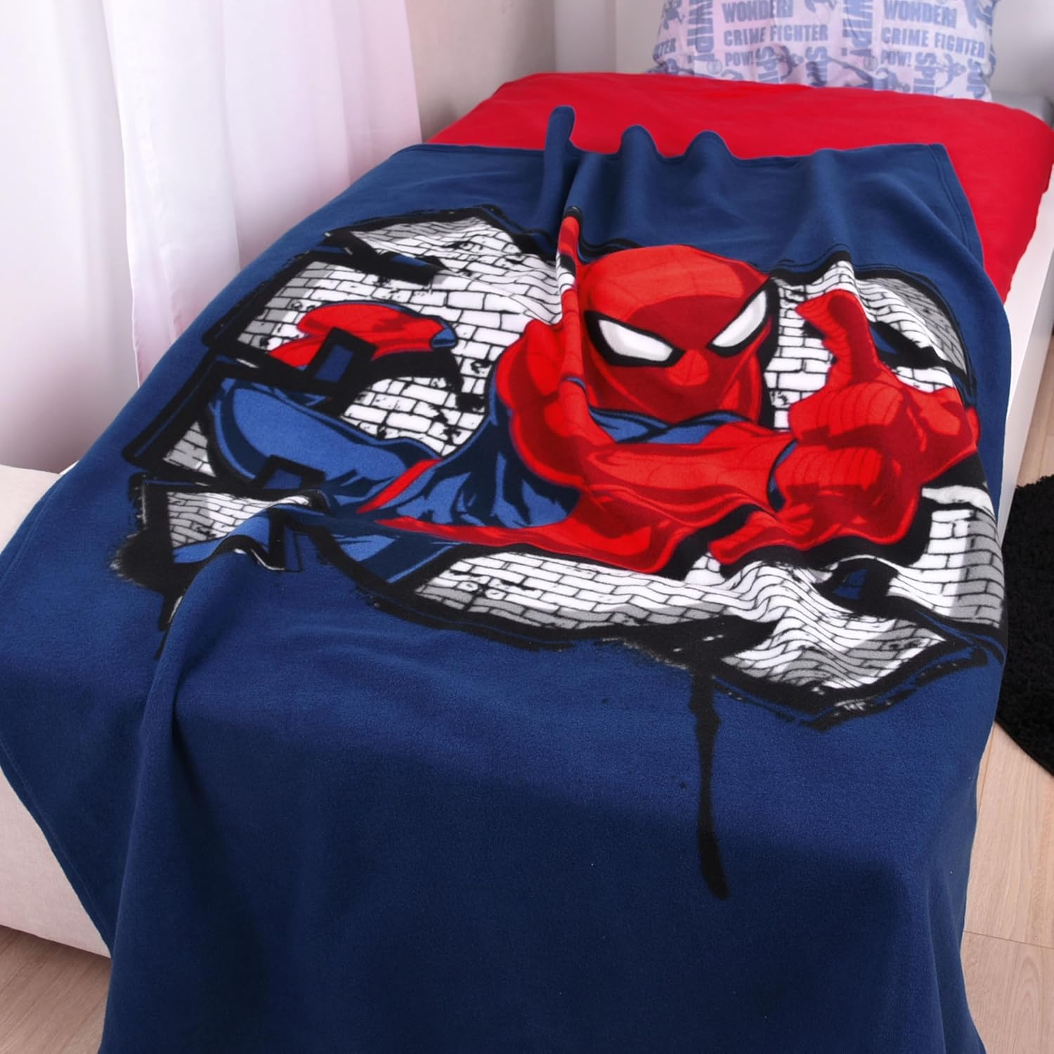 Couverture polaire Spiderman 130 x 170 cm en 100% Polyester – Image 2