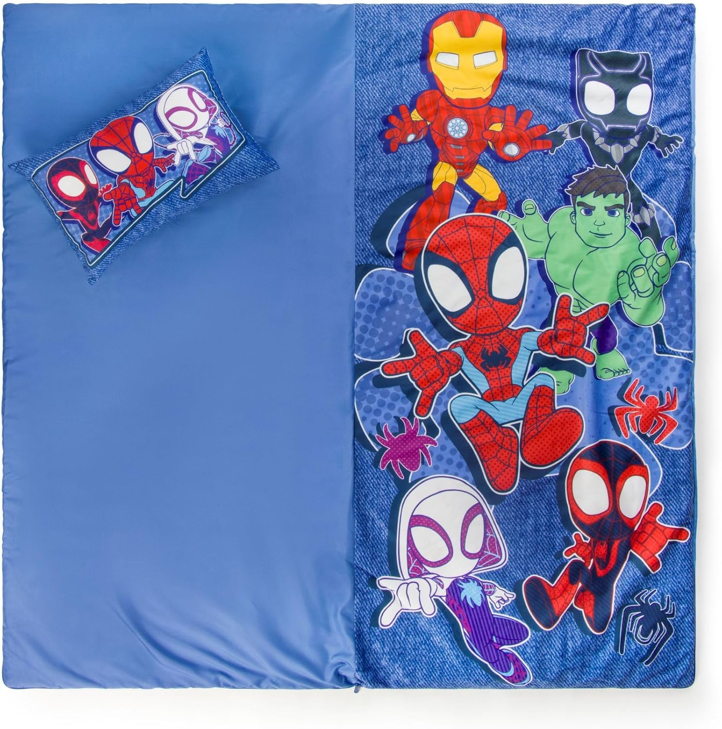 Marvel Spidey et Ses Amis extraordinaires tapis de sieste enfant avec oreiller intégré 2 pièces – Image 4