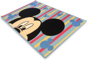 Tapis de chambre Mickey Mouse antidérapant Disney Marvel 80 x 120 cm