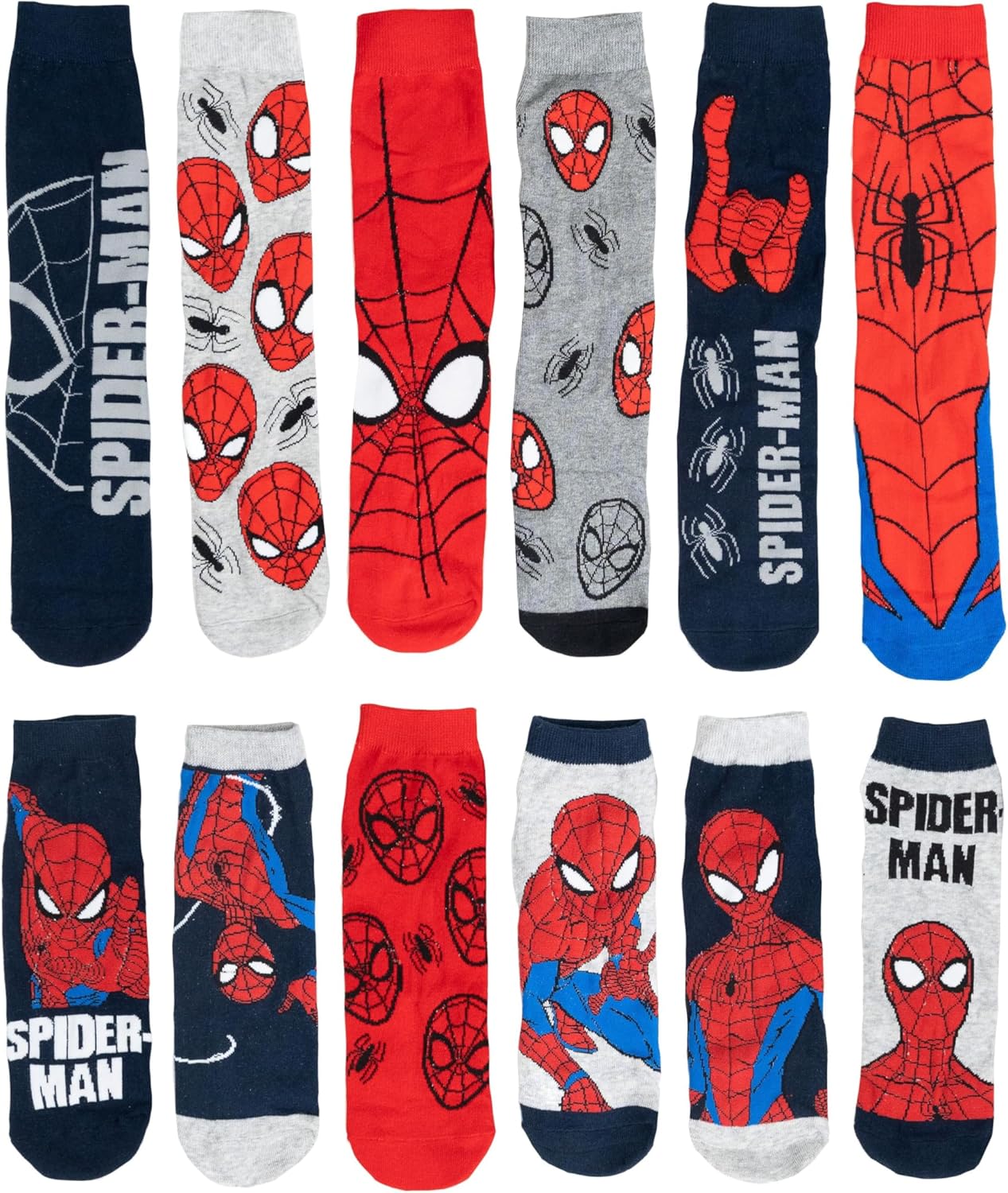 Calendrier de l'Avent Spider-Man Marvel, 12 paires de chaussettes homme 40-45 – Image 3