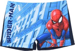 Boxer de bain garçon Spiderman bleu marine 8 ans