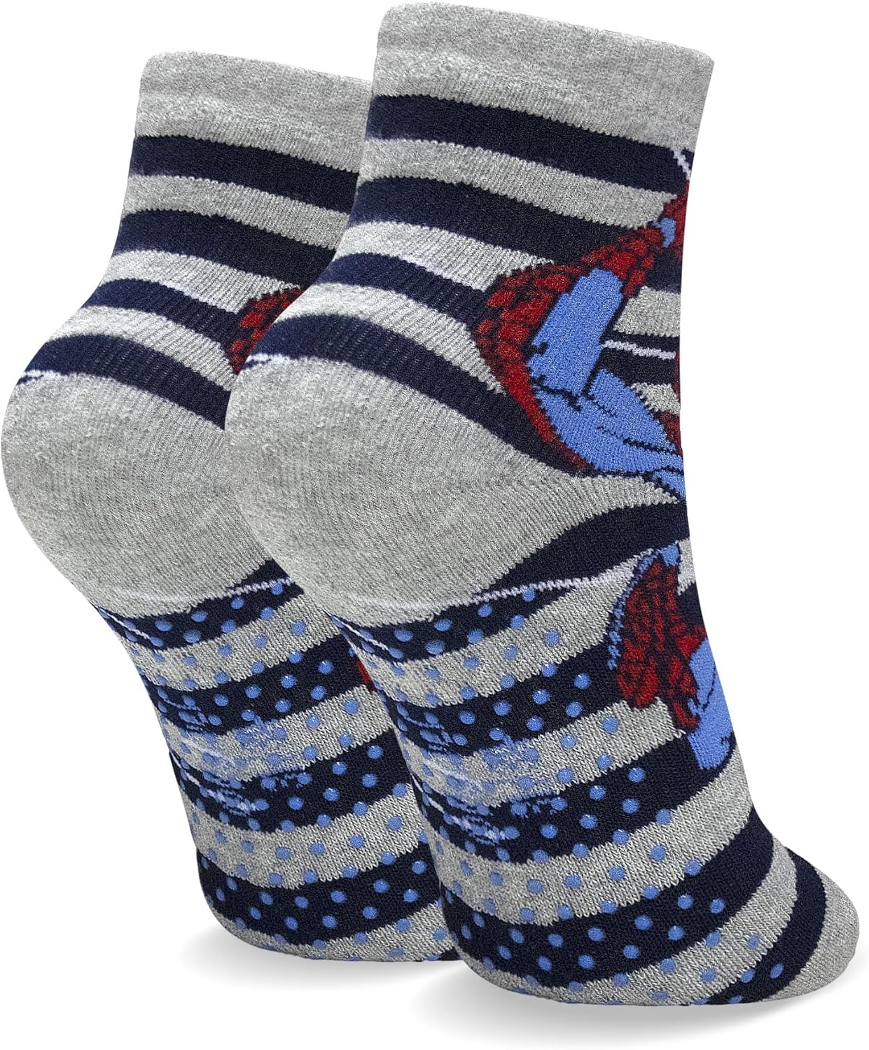 Chaussettes enfant Marvel Avengers Spider-Man en coton gris 23 à 26 – Image 2