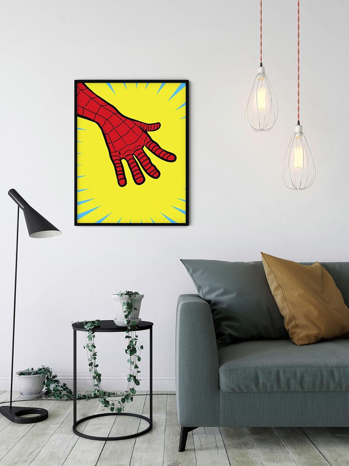 Tableau mural Marvel Spider-Man PowerUp avec main et toile – Image 2