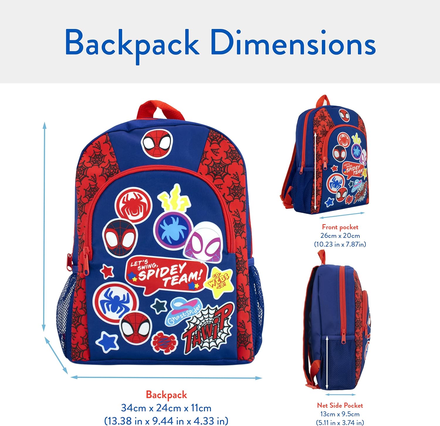 Sac à dos enfant Marvel Spiderman, Spidey et ses amis incroyables – Image 3