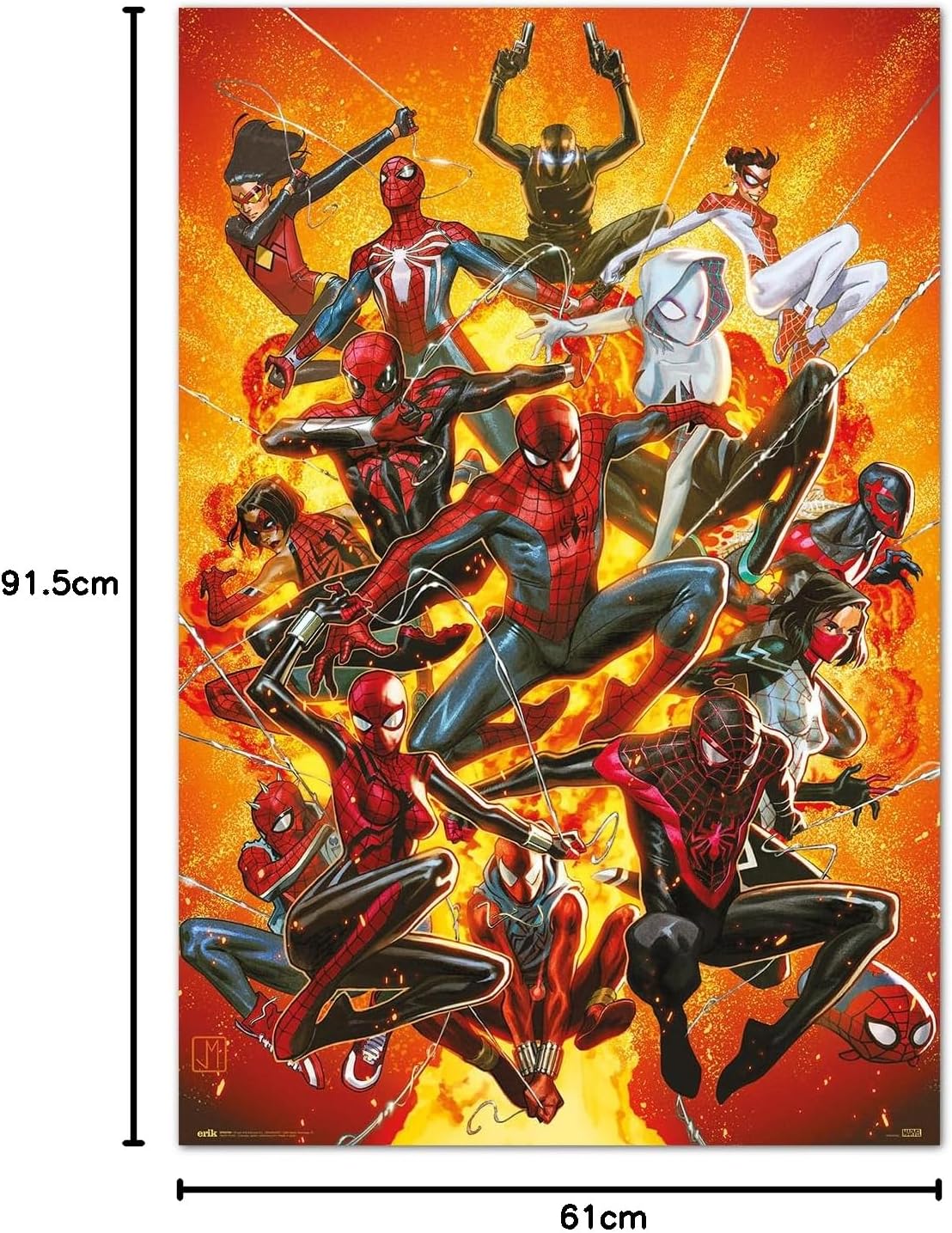 Poster Marvel Spider-Man Spider-Geddon 1 multicolore pour décoration murale – Image 3