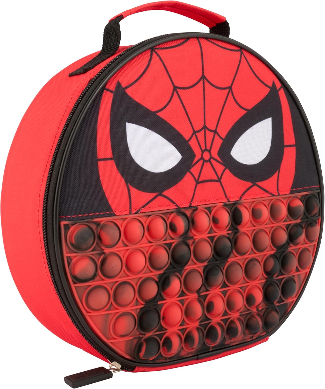 Sac à déjeuner Spider-Man Marvel Popit 2 en 1 en polyester rouge – Image 2