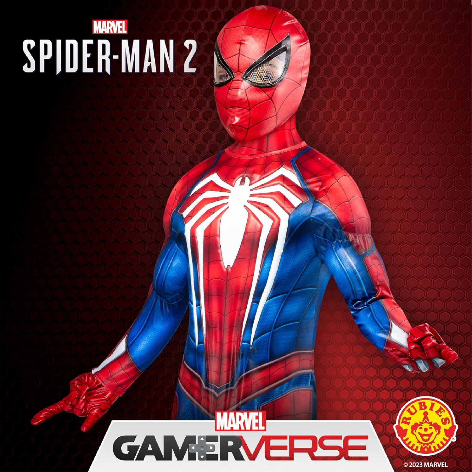 Costume enfant Marvel Spider-Man 2 Gamerverse avec combinaison imprimée – Image 4