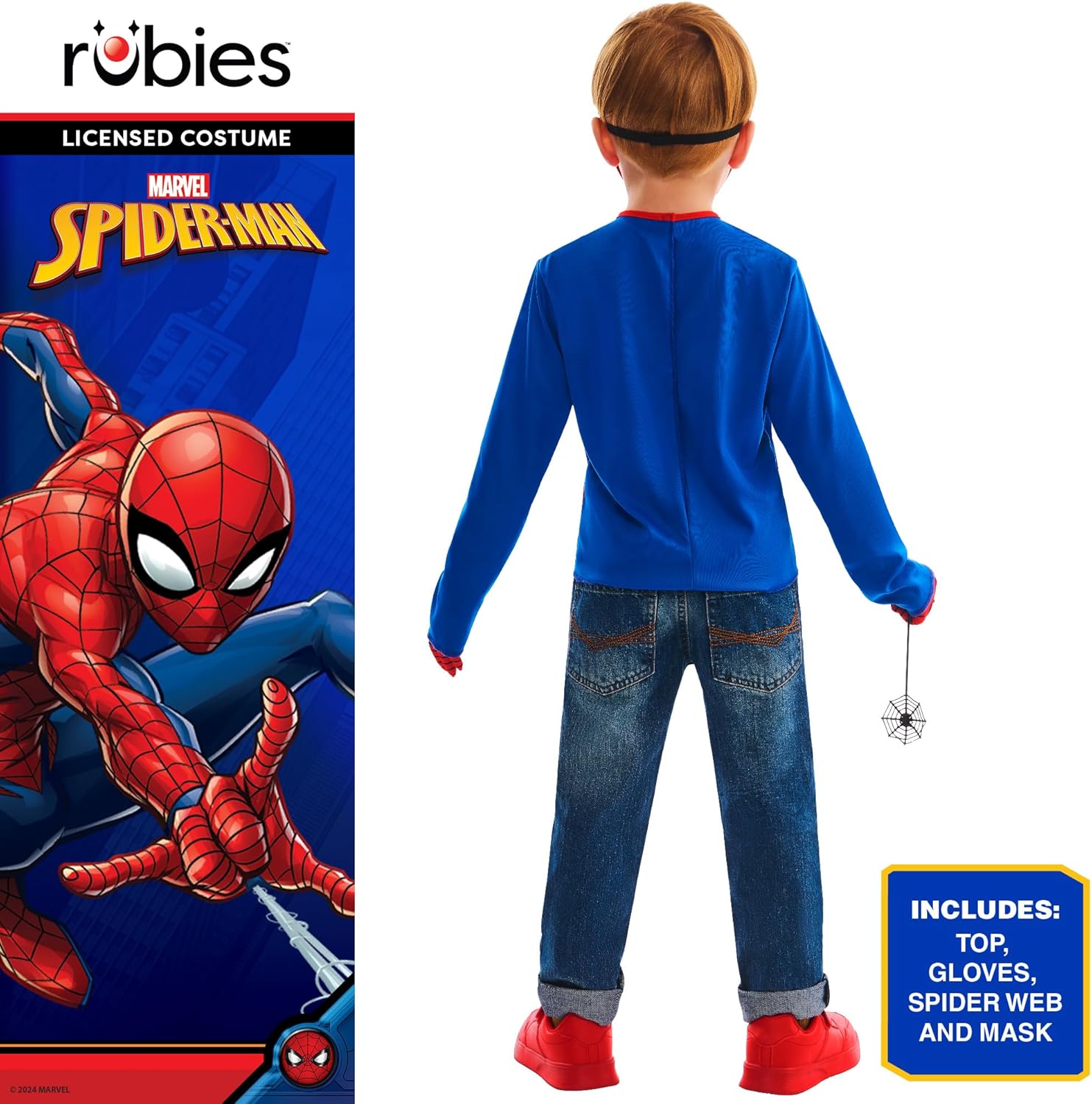 Déguisement Rubies Marvel Spider-Man enfant taille 4 à 6 ans – Image 2