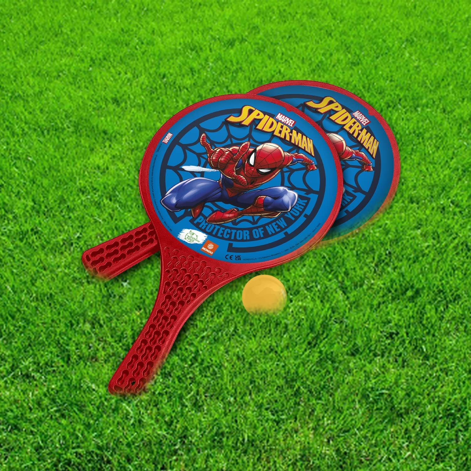 Jeu de paddle Spider-Man Mondo avec balle, 17 x 20 cm – Image 5