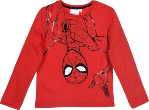 T-shirt garçon Spider-Man Marvel à manches longues rouge
