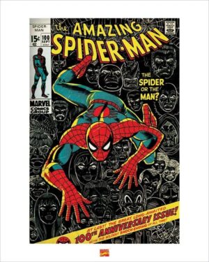 Spider-Man Marvel Comics sur toile imprimée 40 x 50 cm