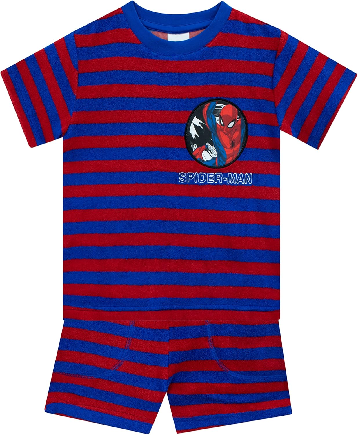 Ensemble Spider-Man Marvel t-shirt et short en matière serviette