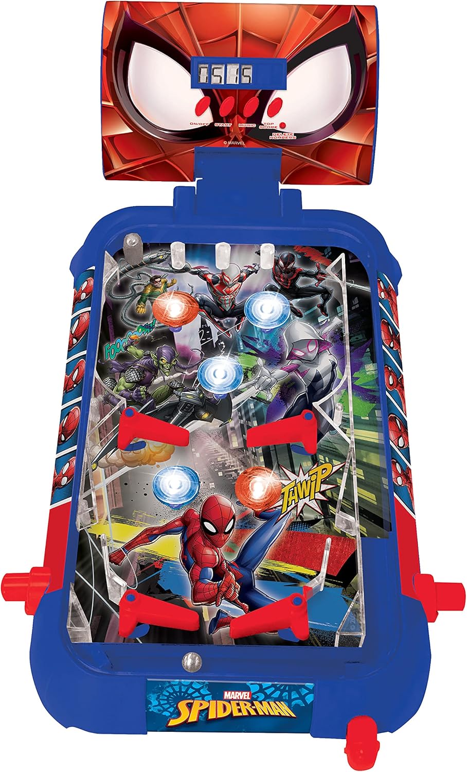 Flipper électronique de table Spider-Man Lexibook avec écran LCD – Image 2