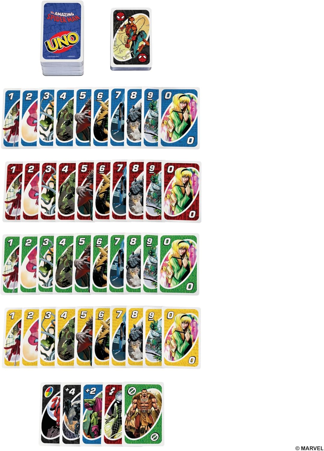 Jeu de cartes UNO Marvel Spider-Man HXT27 – Image 5