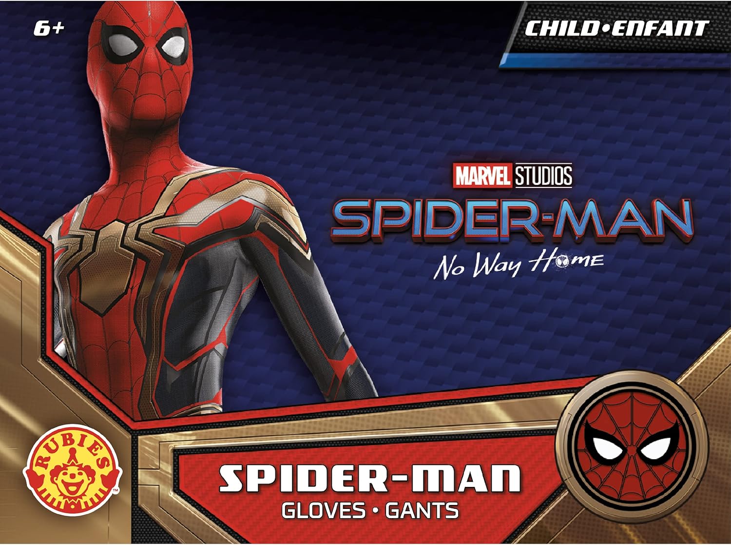 Gants Marvel Spider-Man 3 No Way Home enfant, taille unique rouge/noir – Image 4