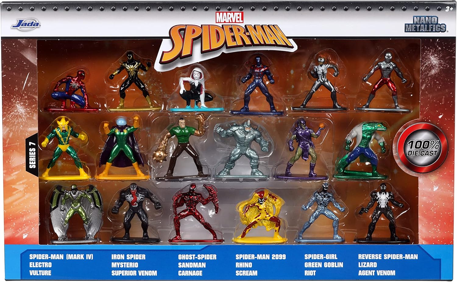 Set Spider-Man Jada 18 pièces en métal 4 cm – Image 5