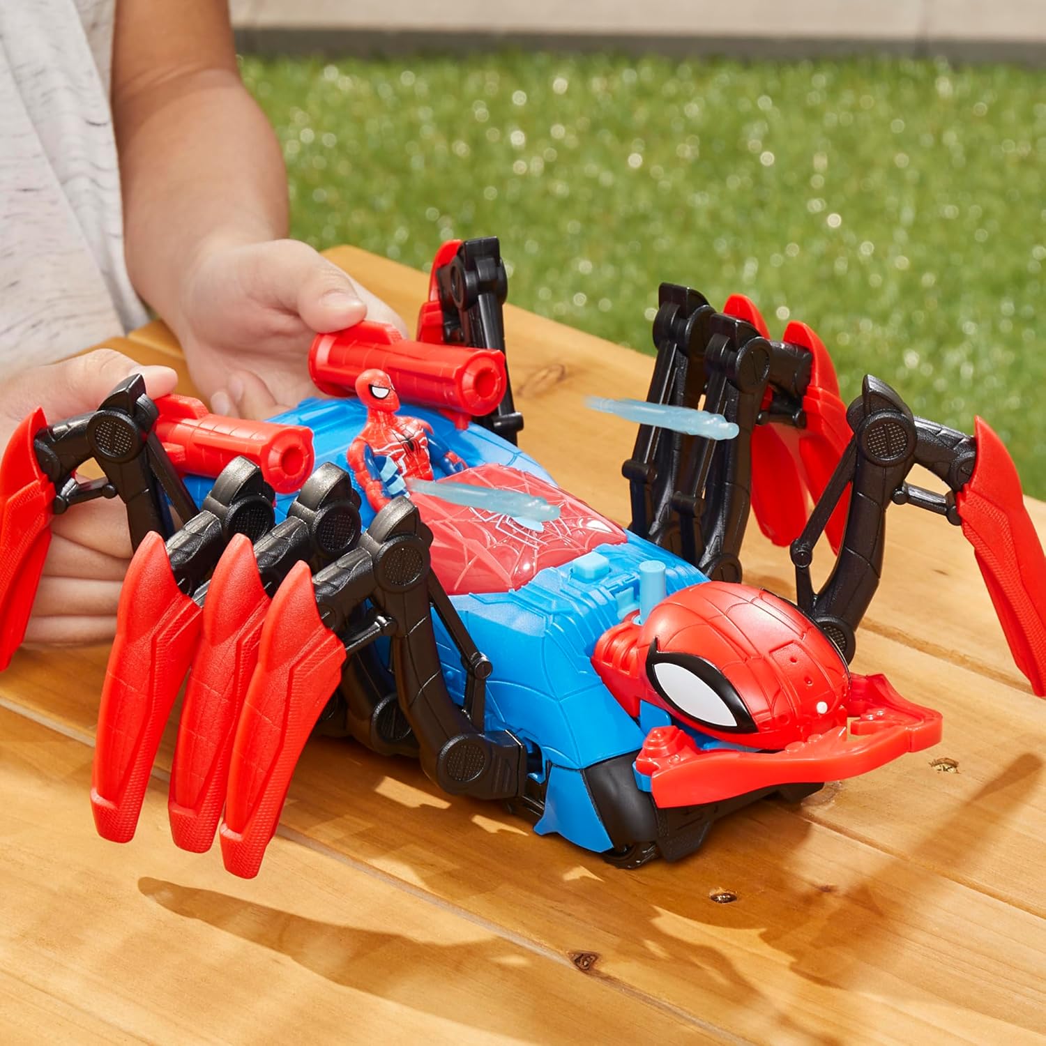 Spider-Man Marvel araignée de combat avec blaster à eau et 2 projectiles – Image 4