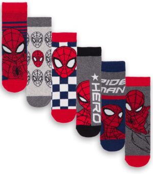 Pack de 6 chaussettes Marvel Spider-Man multicolores pour enfant