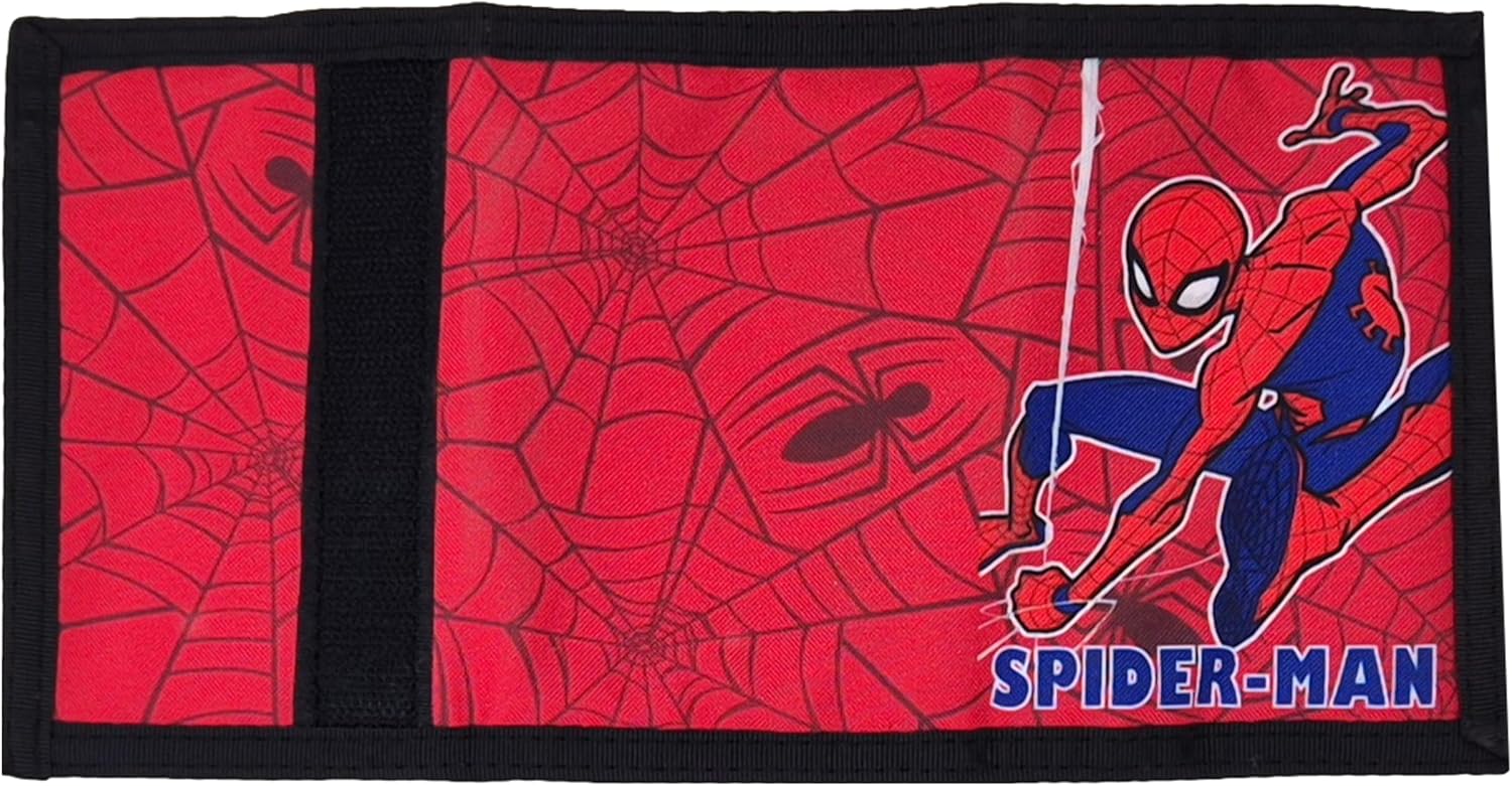 Porte-monnaie Spiderman enfant pour sac d'école, format 9 x 13 cm – Image 5
