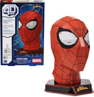 Masque Spider-Man Marvel 4D Build en puzzle 3D, 82 pièces
