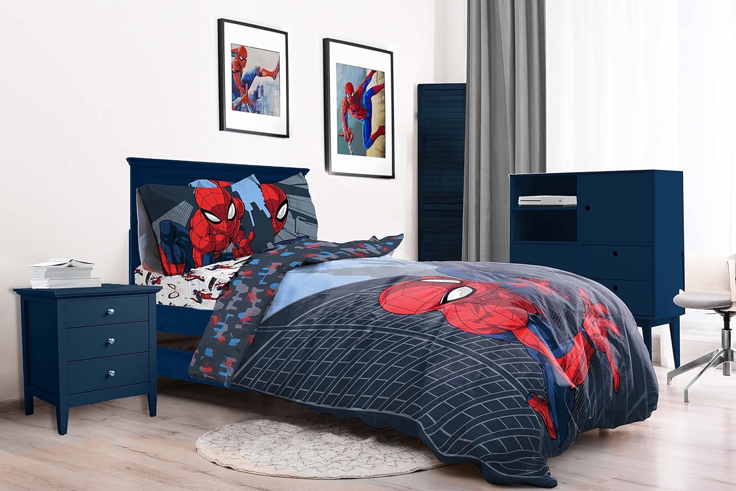 Parure de lit enfant Marvel Spiderman Rues de la Ville en 100% coton – Image 7