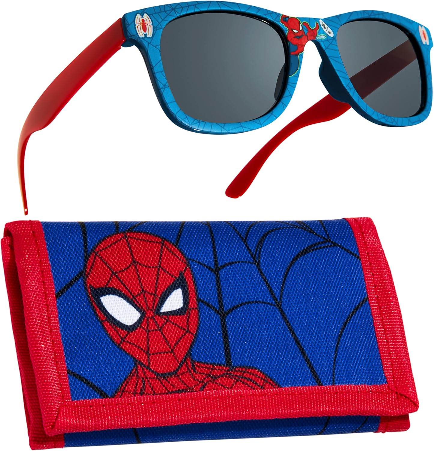 Ensemble enfant Spider-Man Marvel avec lunettes de soleil et porte-monnaie