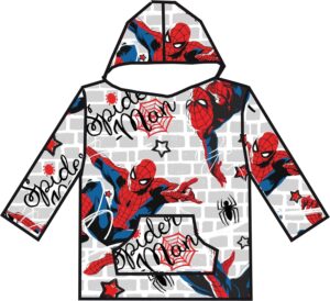Poncho plaid pull Spider-Man pour enfant