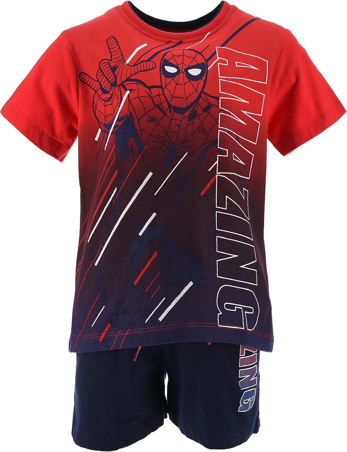 Ensemble garçon Spider-Man Marvel en coton avec T-shirt et short