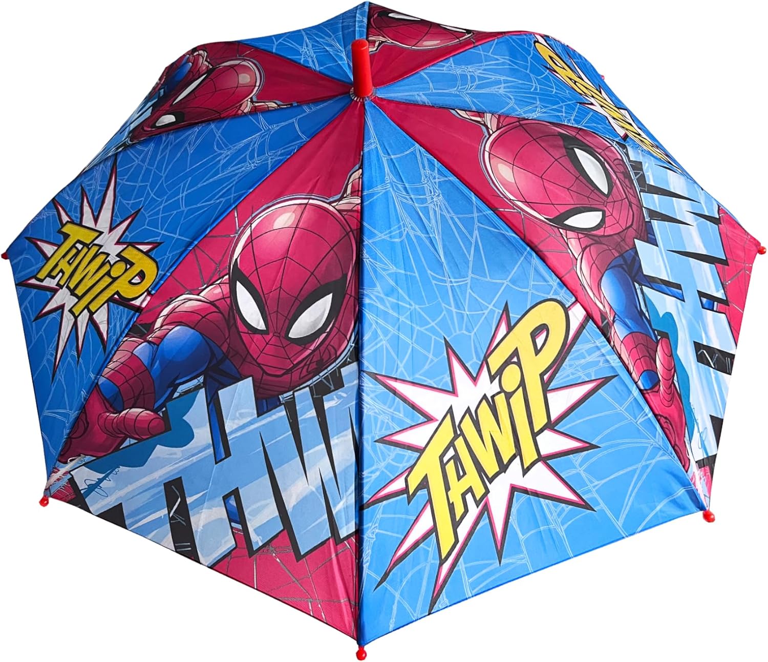 Parapluie enfant Spider-Man bleu à ouverture automatique – Image 2