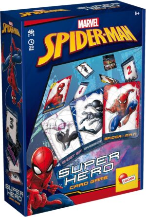 Spider-Man Lisciani, jeu de cartes avec 40 cartes d’action dès 6 ans
