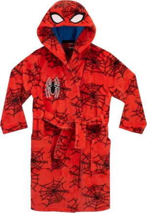 Robe de chambre Spiderman Marvel à capuche pour garçon
