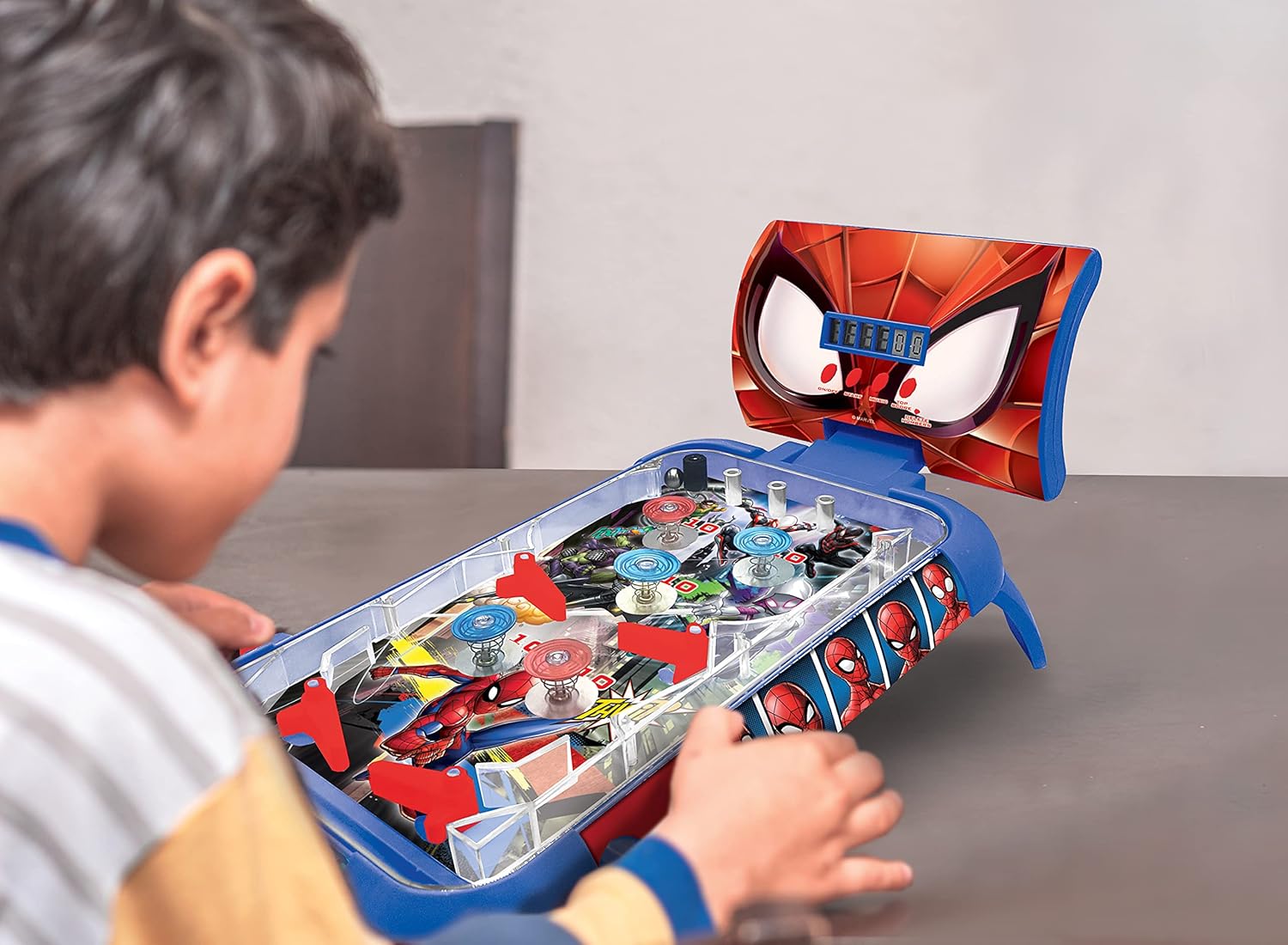 Flipper électronique de table Spider-Man Lexibook avec écran LCD – Image 5