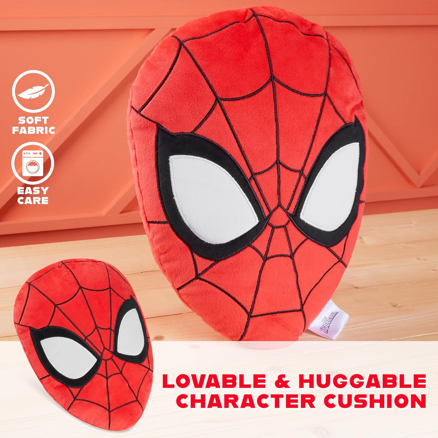 Coussin 3D Spider-Man rouge pour lit ou canapé – Image 6