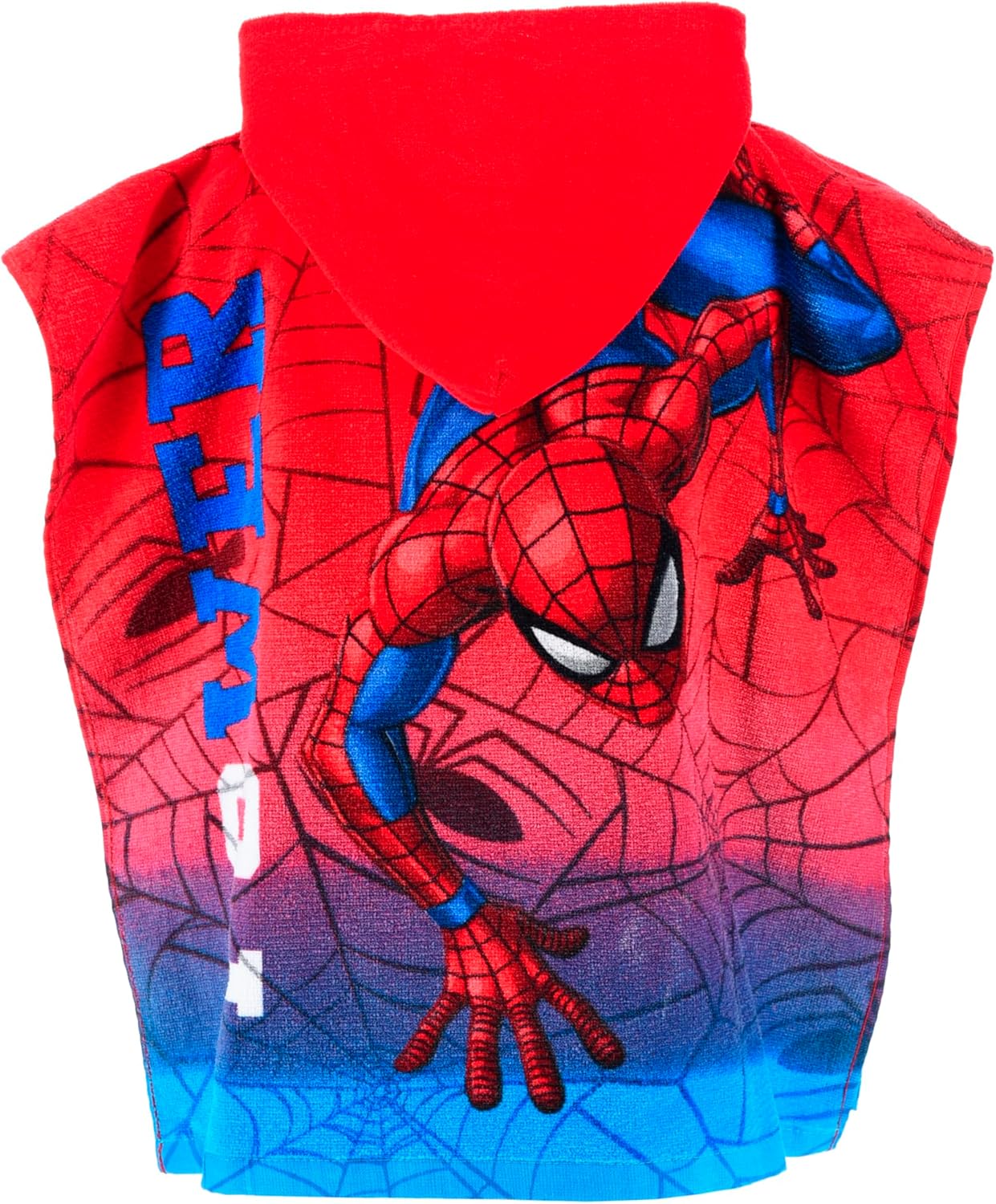 Cape de bain garçon Spiderman rouge en taille unique – Image 2