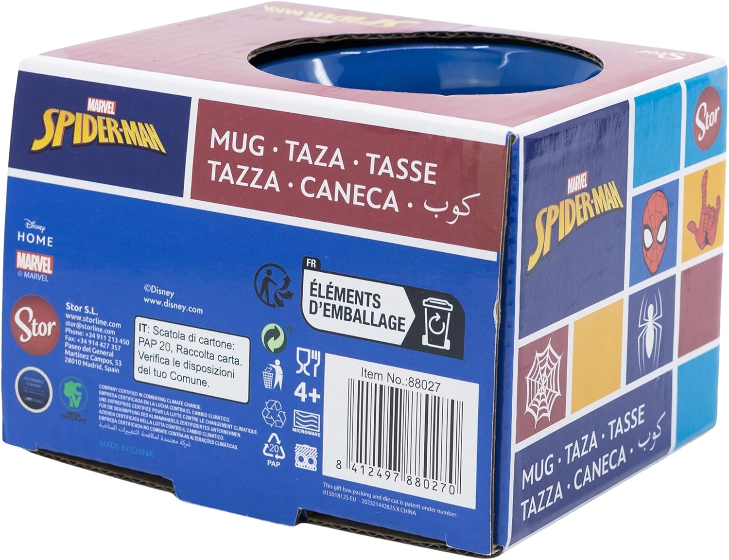 Mug Spider-Man en céramique 355 ml avec boîte cadeau – Image 4