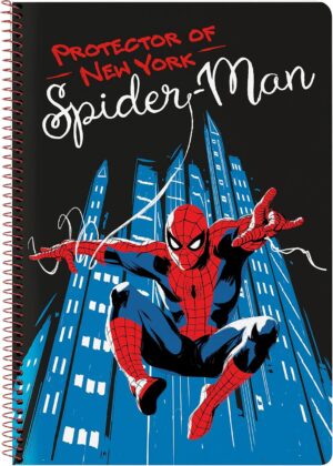 Carnet Spider-Man Hero Noir A4 à 80 volets