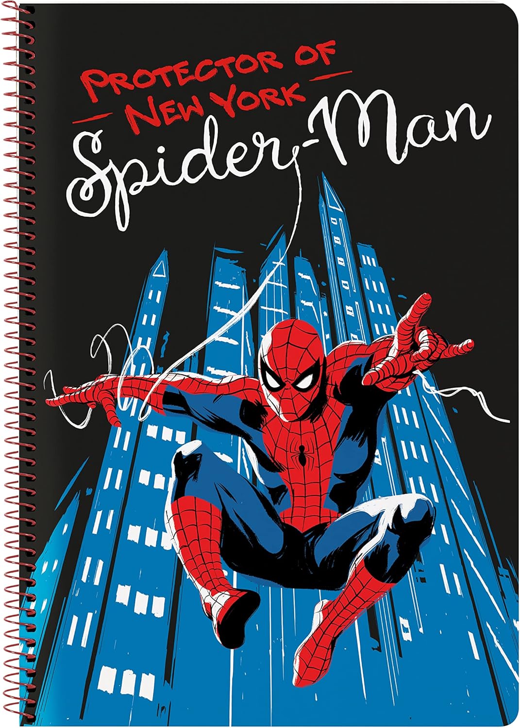 Carnet Spider-Man Hero Noir A4 à 80 volets