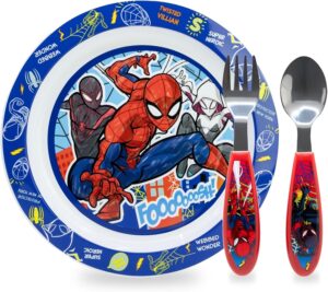Set vaisselle Spider-Man 3 pièces avec assiette compartimentée