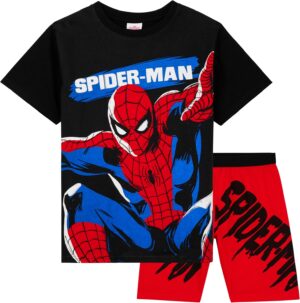 Pyjama court enfant Spider-Man Marvel avec short et t-shirt