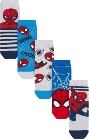 Lot de 5 paires de chaussettes garçon Spider-Man en coton majoritaire NEXT