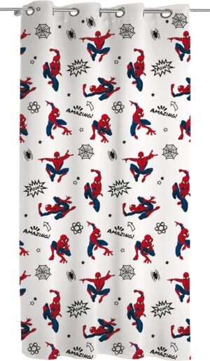 Rideau à voile Spider-Man Disney avec anneaux, panneau simple 140 x 290