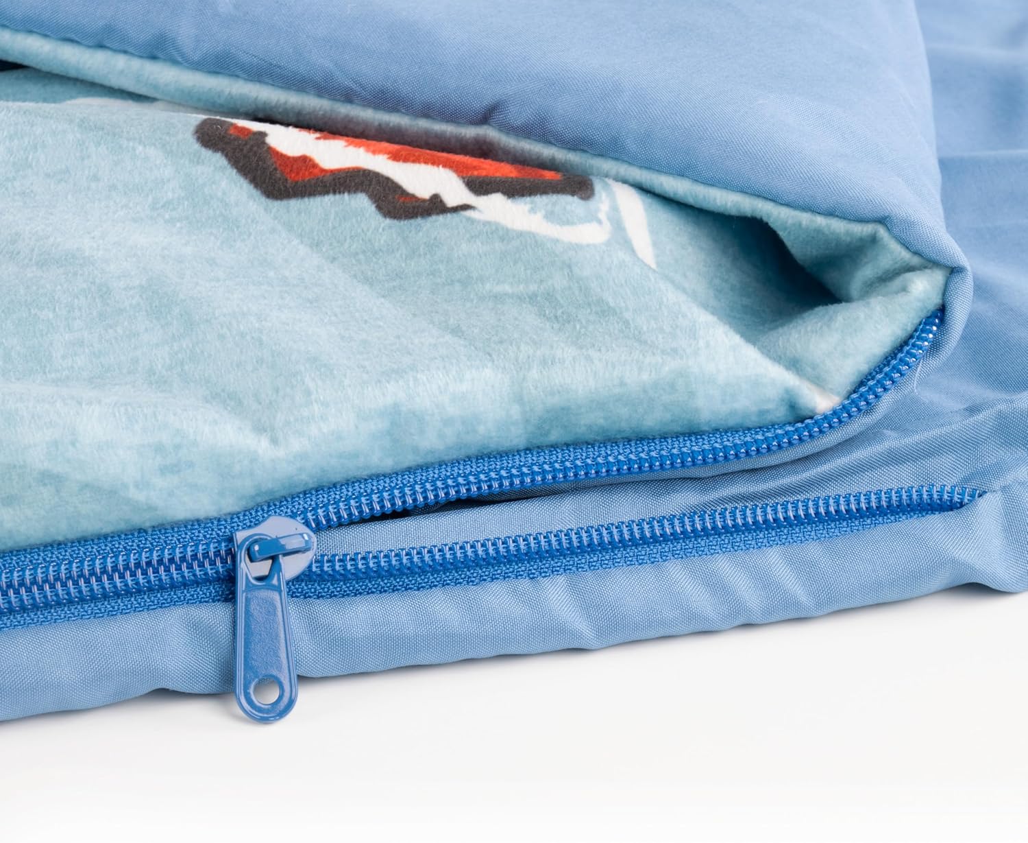 Sac de couchage Spider-Man bleu avec oreiller intégré et poignée de transport – Image 5